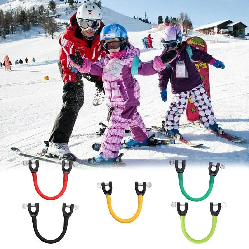 Kids Ski Tip Connector – Beginner Skiing Training Tool Ski Training Aid SPOT