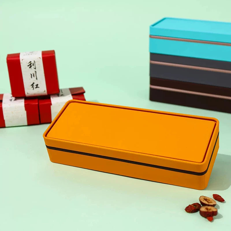 Multicolor Tinplate Rectangular Storage Box with Lid | Small Tin Tin Storage Box SPOT