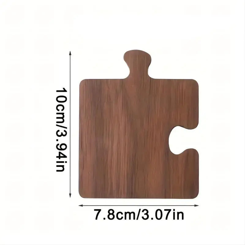 4-Pack Wooden Block Coasters – Heat-Safe Tea & Coffee Set Wooden Coaster Set SPOT