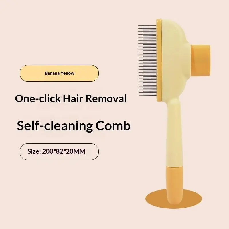 Self-Cleaning Pet Dematting Comb – Dog & Cat Grooming Brush Pet Grooming Comb SPOT A15