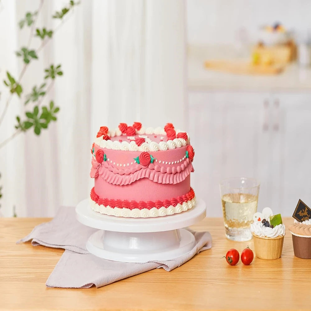Cake Turntable Set with Spatulas & Icing Scrapers | Baking Kit Cake Decorating Kit SPOT