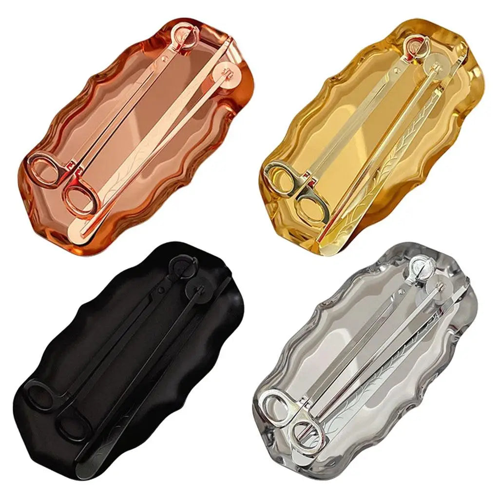 4-Piece Candle Care Set – Trimmer, Dipper, Snuffer & Tray Candle Care Set SPOT
