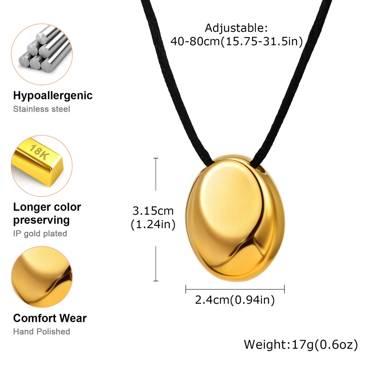 Meaeguet Long Sweater Chain Necklace – Geometric Pendant Pendant Necklace SPOT