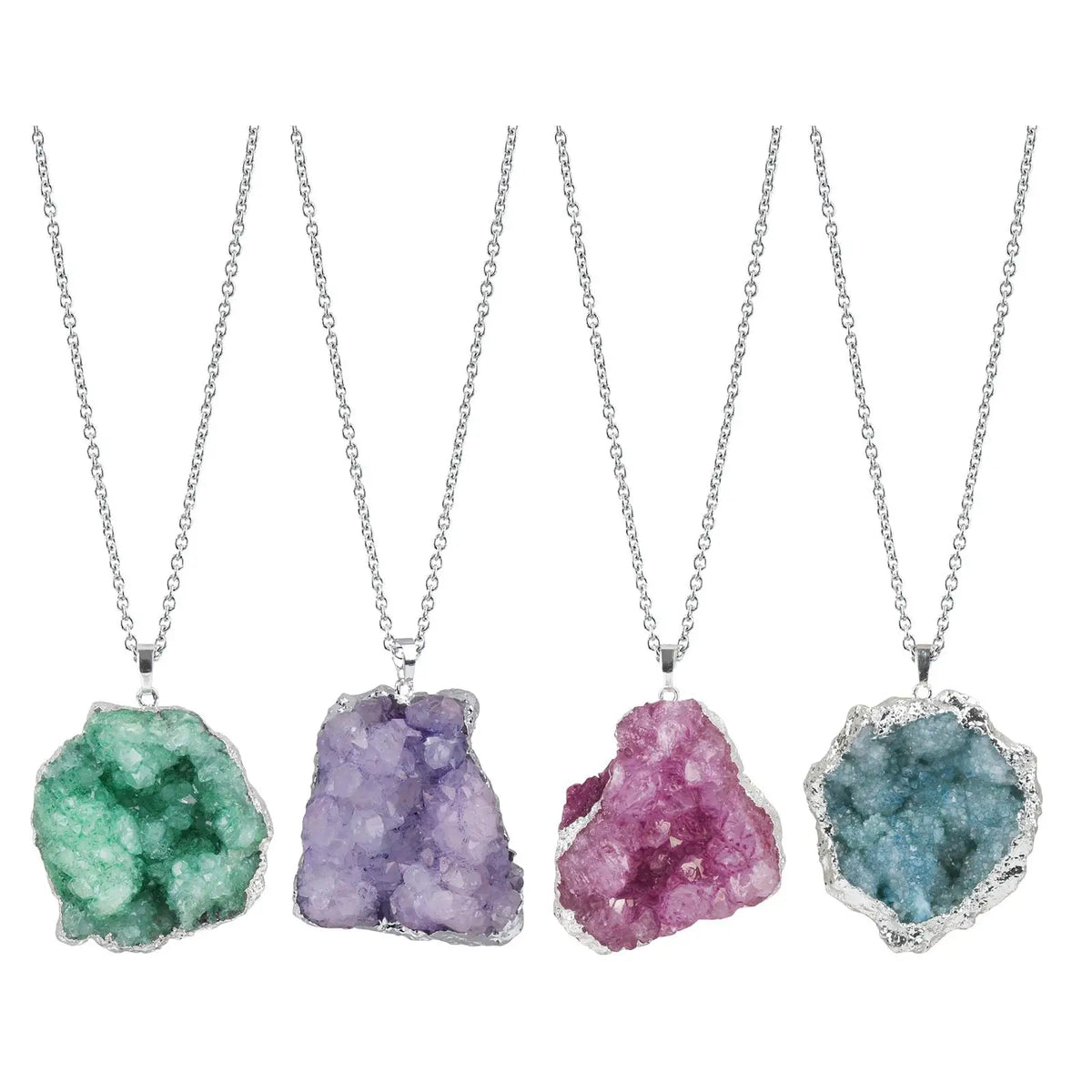 Stone Pendant Necklace Charm – DIY Jewelry Making Connector Jewelry Pendant SPOT