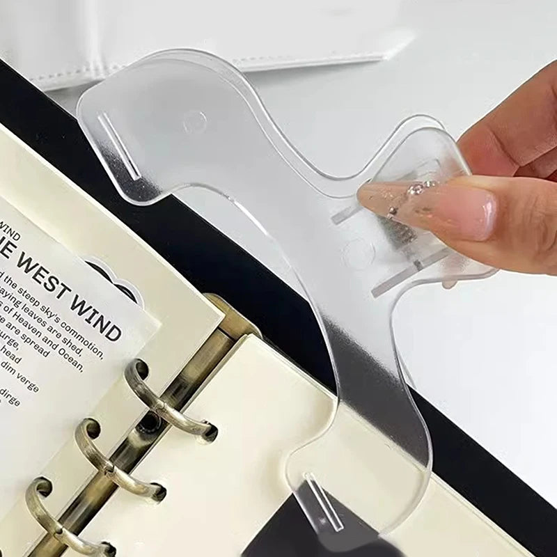Frosted Transparent Book Page Clip – Reading & Memo Holder Book Page Clip SPOT