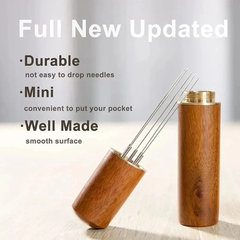 WDT Espresso Needle Distributor – Wood Handle Coffee Stirrer Espresso Distribution Tool SPOT