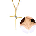 Meaeguet Cross Pendant Necklace – Stainless Steel Men & Women Cross Pendant Necklace SPOT PN1147G for women