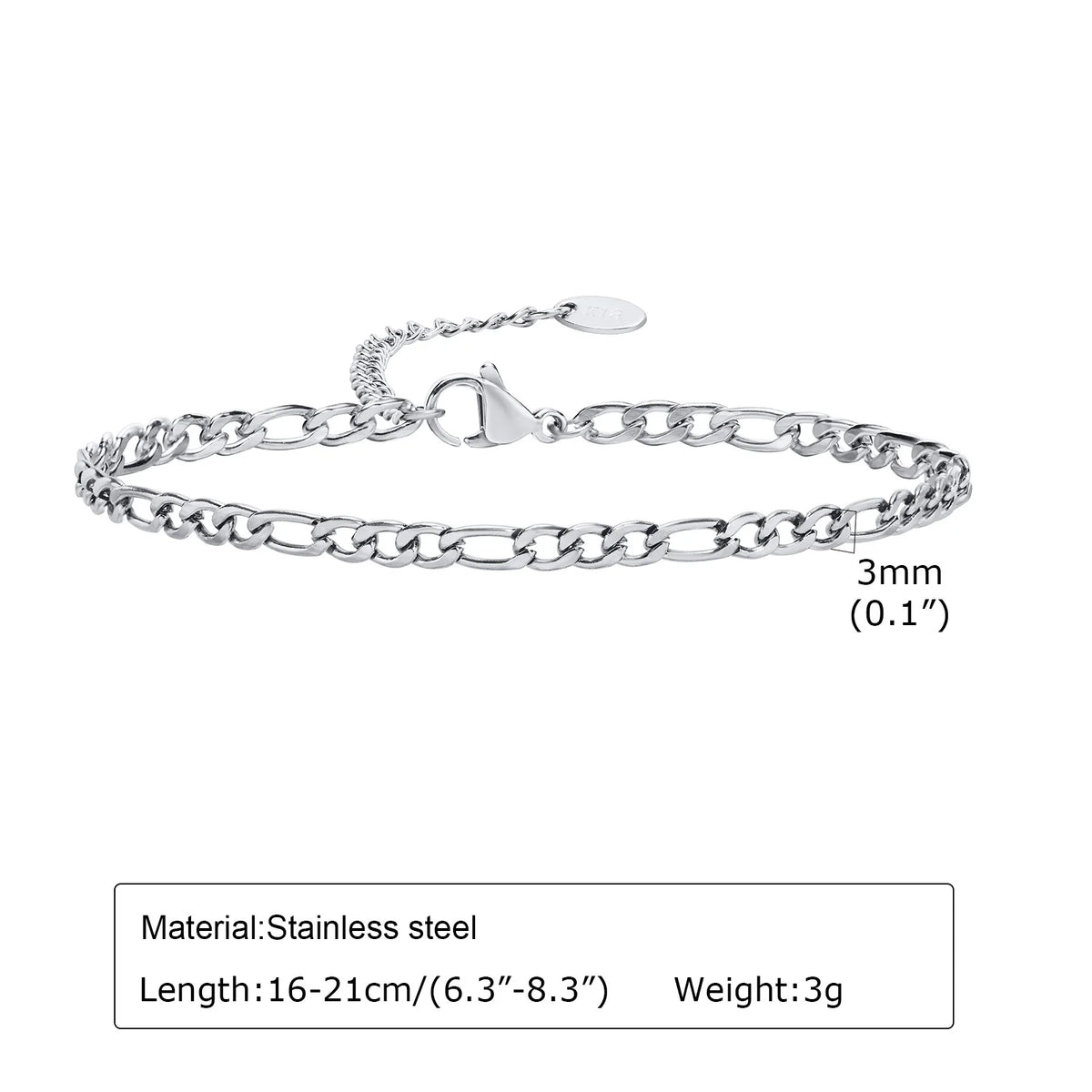 Women's Silver Stainless Steel Stackable Bracelet Set – 5 Pc Stackable Bracelet Set SPOT BR-1393S