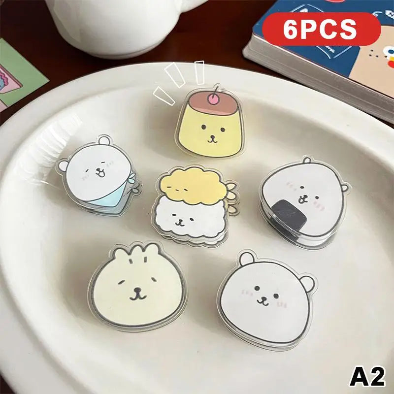 Acrylic Food Bag Sealer & Multi-Purpose Clips – 6-12 Pack Decorative Stationery Clips SPOT A2