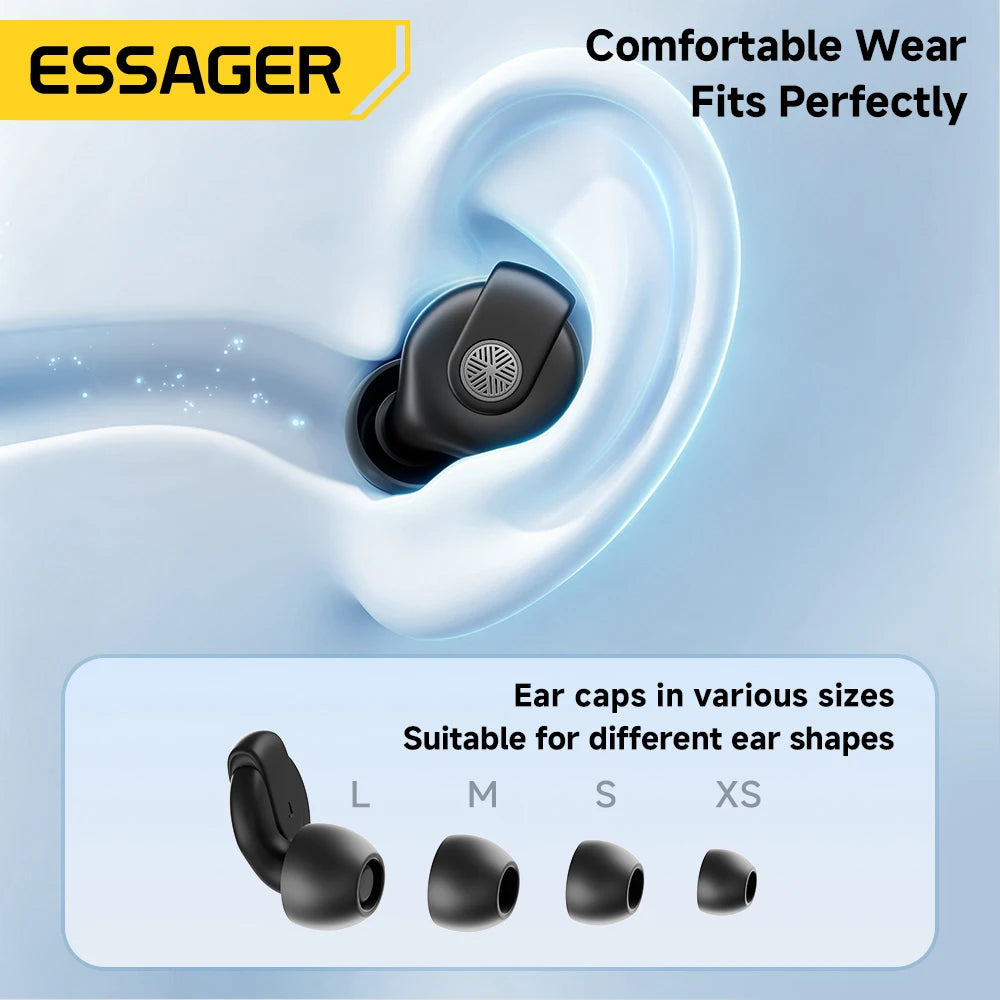 Essager Silicone Sleep Earplugs 45–49dB Noise Blocking Silicone Earplugs SPOT