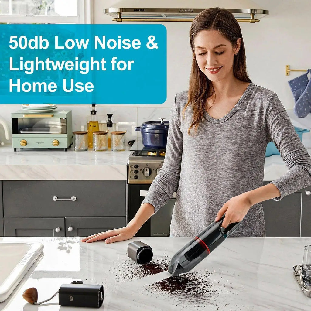 3-in-1 Cordless Mini Vacuum & Air Duster – Car & Keyboard Handheld Vacuum Cleaner SPOT