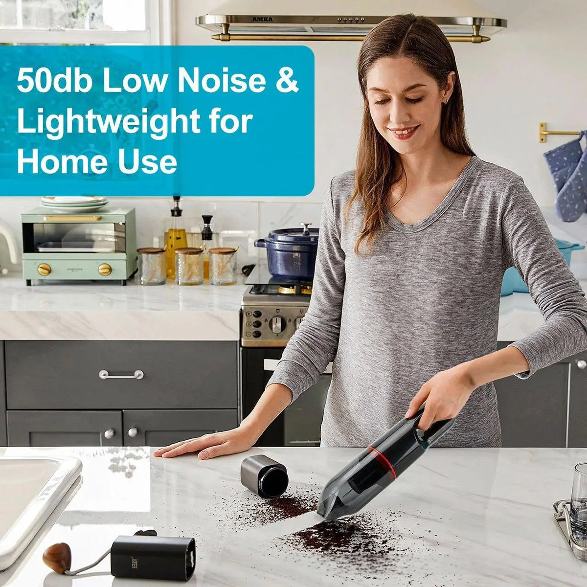 3-in-1 Cordless Mini Vacuum & Air Duster – Car & Keyboard Handheld Vacuum Cleaner SPOT