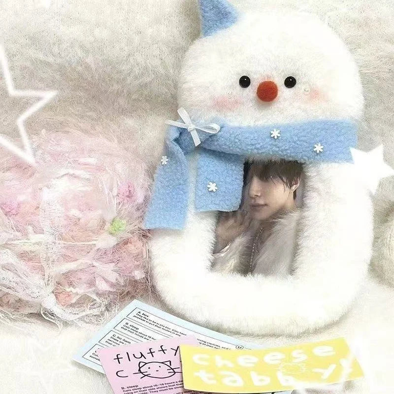 Cute Snowman Plush Card Holder – ID, Credit & Photocard Plush Card Holder SPOT