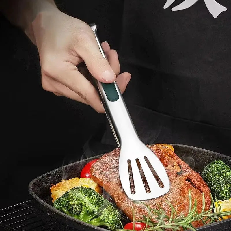 Non-Slip Stainless Steel Food Tongs – BBQ, Grill & Kitchen Kitchen Food Tongs SPOT