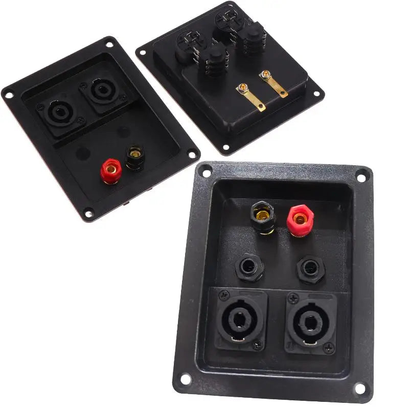 XLR Speaker Junction Box 4/6 Hole Wiring Terminal Connector Speaker Junction Box SPOT