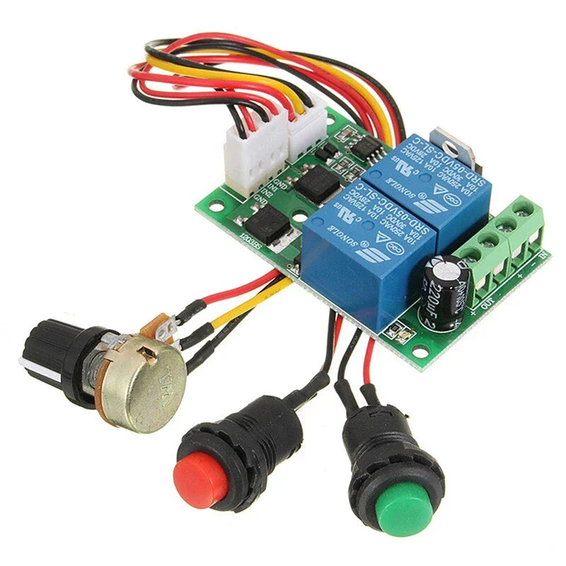 PWM DC Motor Speed Controller 6V–24V Forward Reverse Switch Motor Speed Controller SPOT Default Title