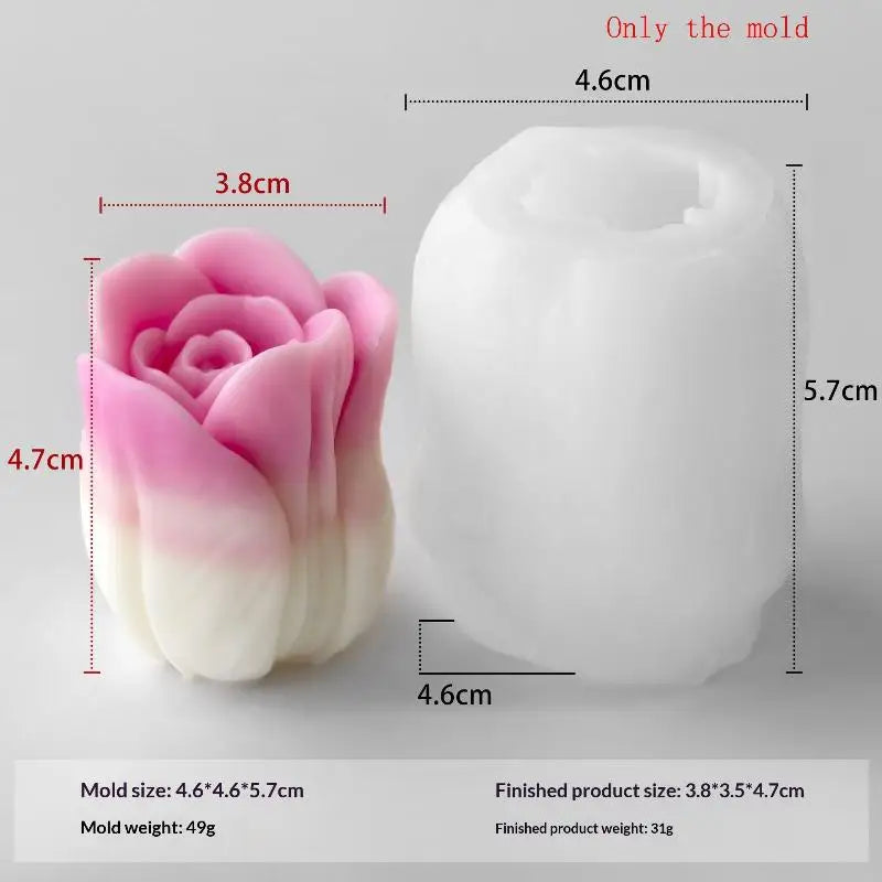 Tulip Silicone Mold – Candle, Resin, Soap & Chocolate Silicone Craft Mold SPOT A5