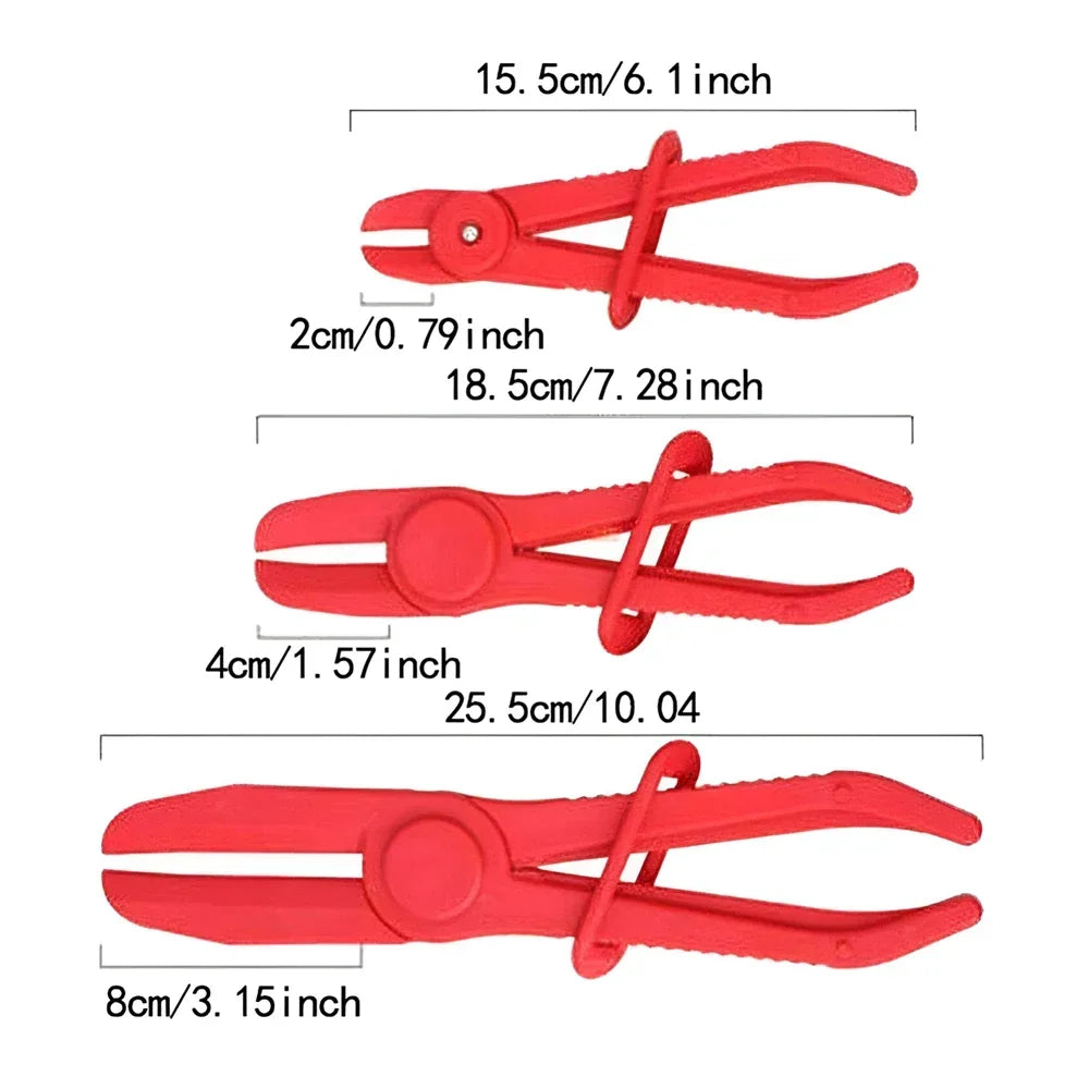 3-Piece Hose Clamp Pliers Set – Brake, Fuel & Water Line Hose Clamp Pliers SPOT