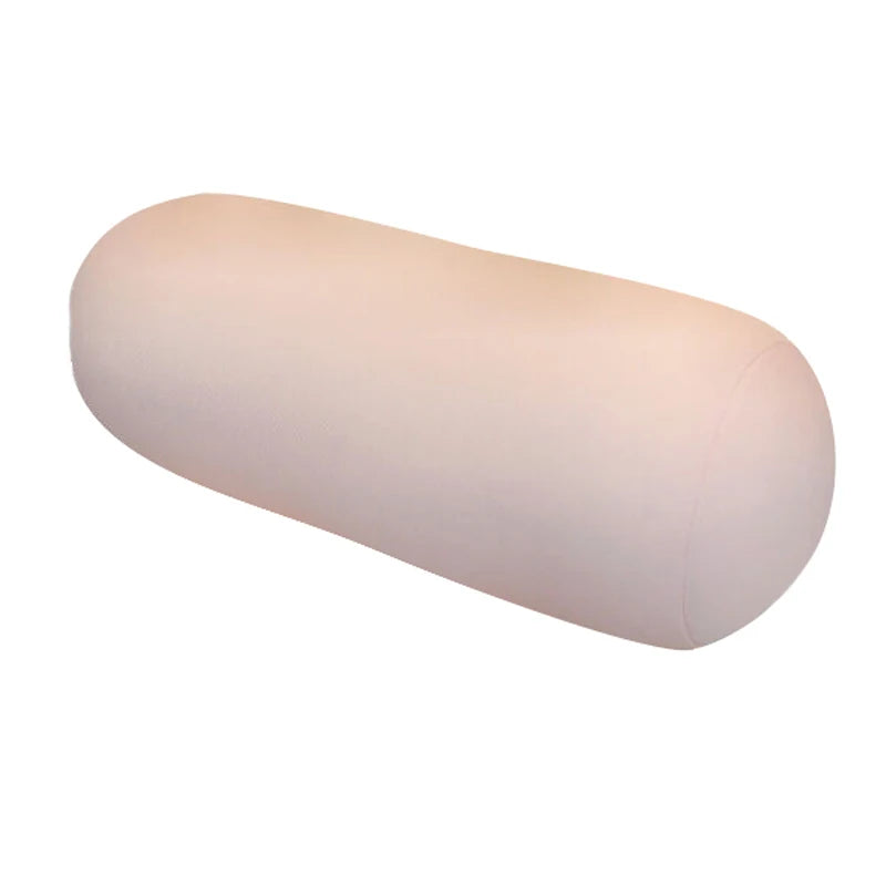 Microbead Cylindrical Roll Pillow – Foam Bolster Cushion Bolster Roll Pillow SPOT Pink