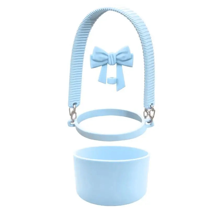 3-Piece Silicone Tumbler Accessory Set – Strap, Cover & Boot Tumbler Accessory Set SPOT Light blue