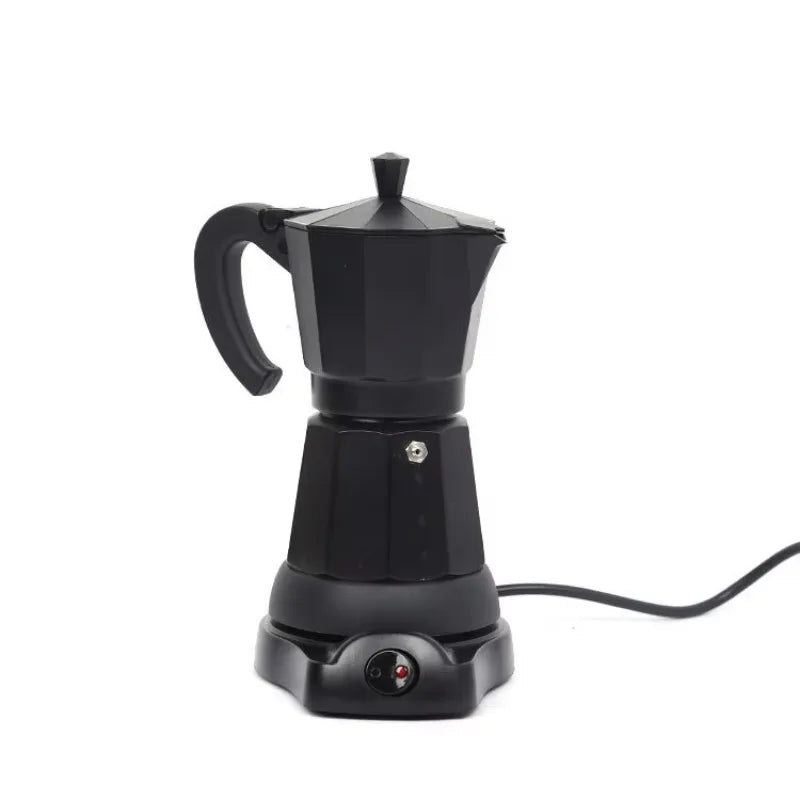 Electric Aluminum Moka Pot 6-Cup Thermal Coffee Maker Electric Moka Pot SPOT