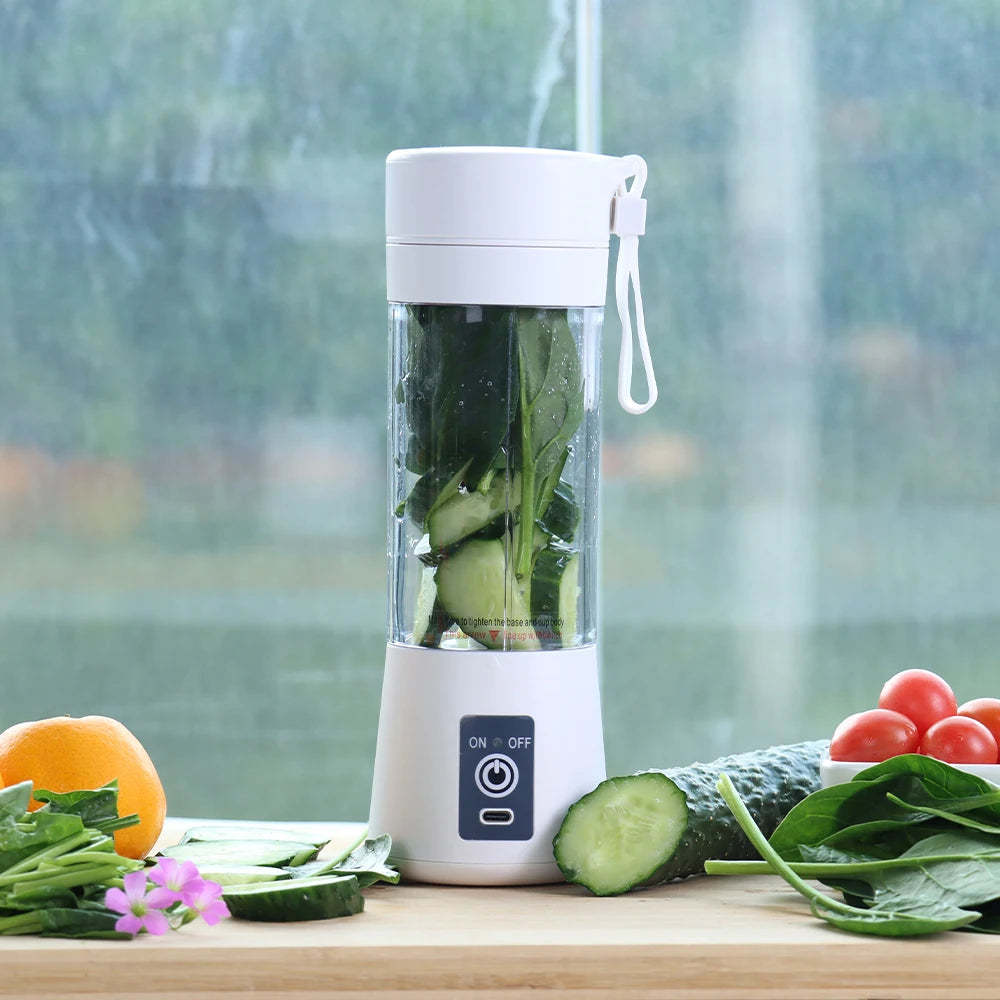 380ml Portable USB Rechargeable Personal Blender | 6-Blade Portable Personal Blender SPOT Pink