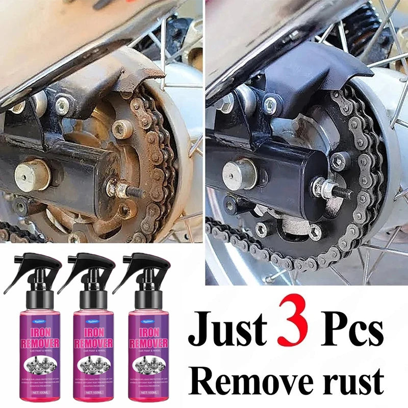 100ml Car Rust Remover Spray – Wheel & Metal Derust Cleaner Rust Remover Spray SPOT 100ml