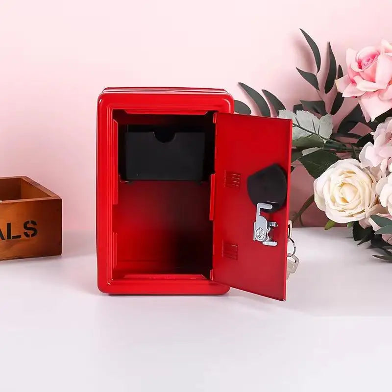 Mini Metal Safe Box with Combination Lock & Key | Kids Piggy Bank Mini Safe Box SPOT
