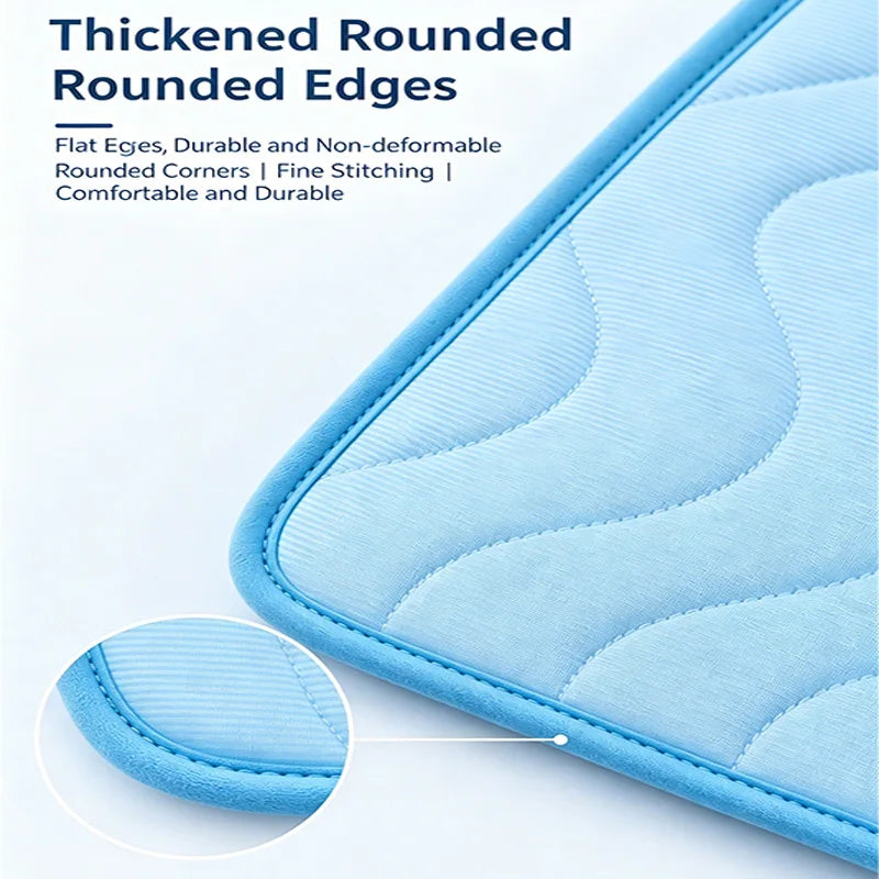 KEMORELA Cooling Pet Mat – Ice Silk Dog & Cat Summer Pad Pet Cooling Mat SPOT