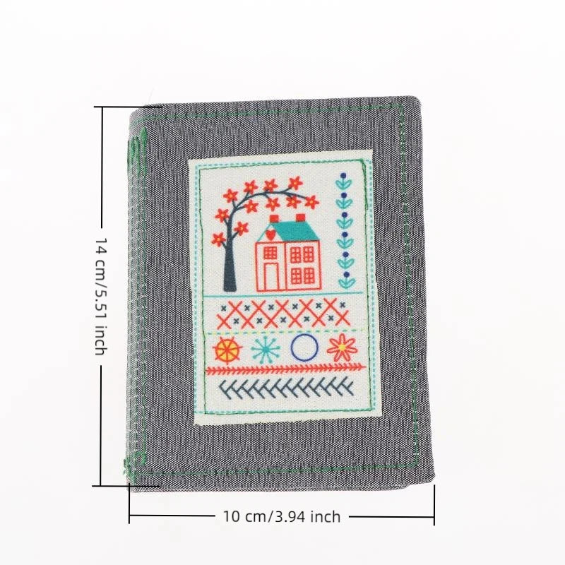 Embroidery Pattern Book – Handmade Fabric Cover DIY Tutorial Embroidery Craft Book SPOT 02