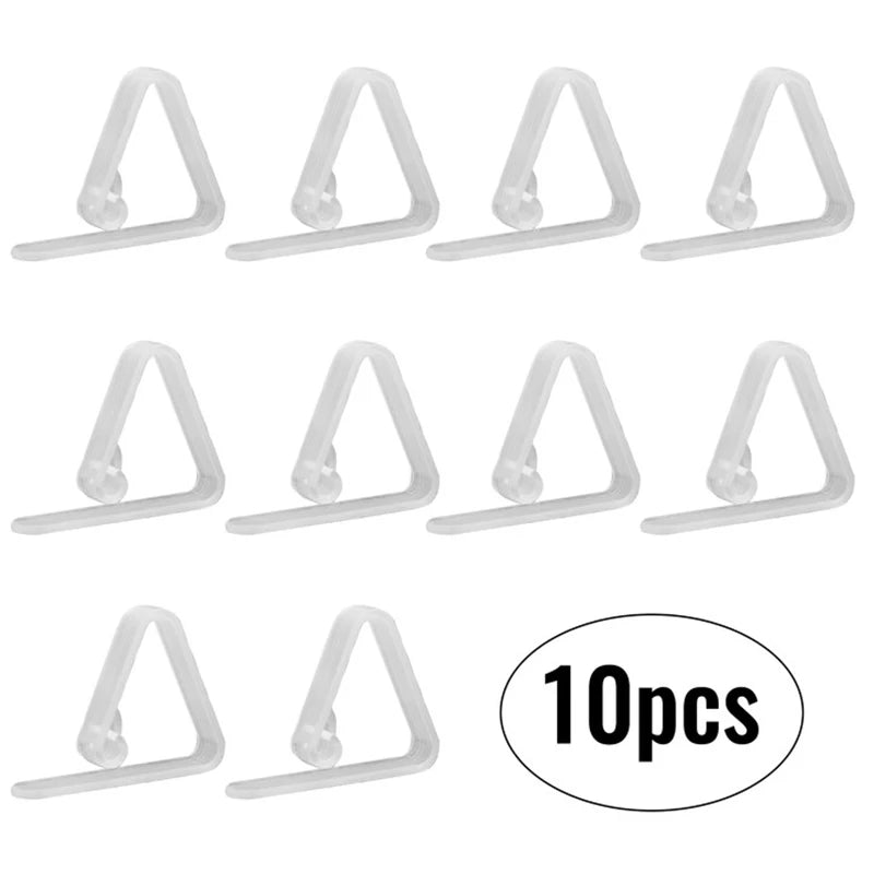 10-Pack Transparent Anti-Slip Tablecloth Clips & Buckles Tablecloth Clips SPOT Transparent 10pcs
