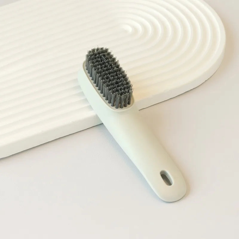 Multi-Purpose Shoe Cleaning Brush – Long Handle Horse Mane Shoe Cleaning Brush SPOT White
