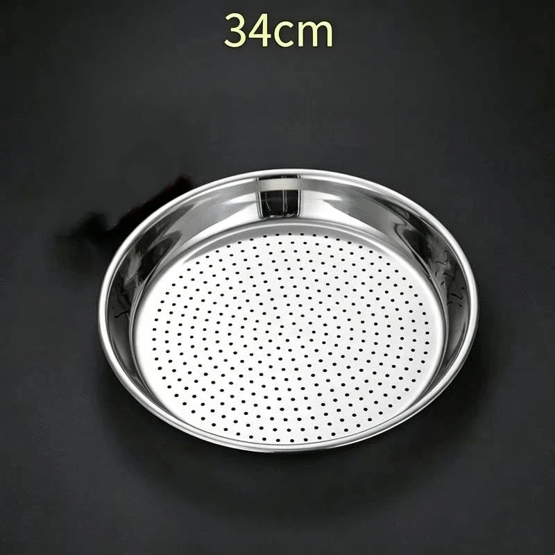 Stainless Steel Steamer Tray 30/32/34CM – Dumplings & Fish Steamer Tray SPOT A3