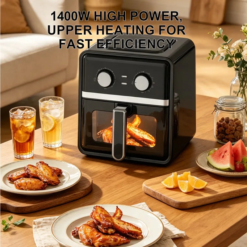 DUTRIEUX Large Capacity Air Fryer Oven – Visible Window & Knob Air Fryer Oven SPOT
