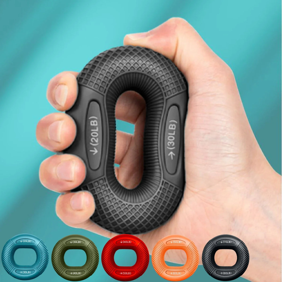 Silicone Grip Strengthener Ring – Hand & Wrist Exercise Tool Grip Strengthener Ring SPOT