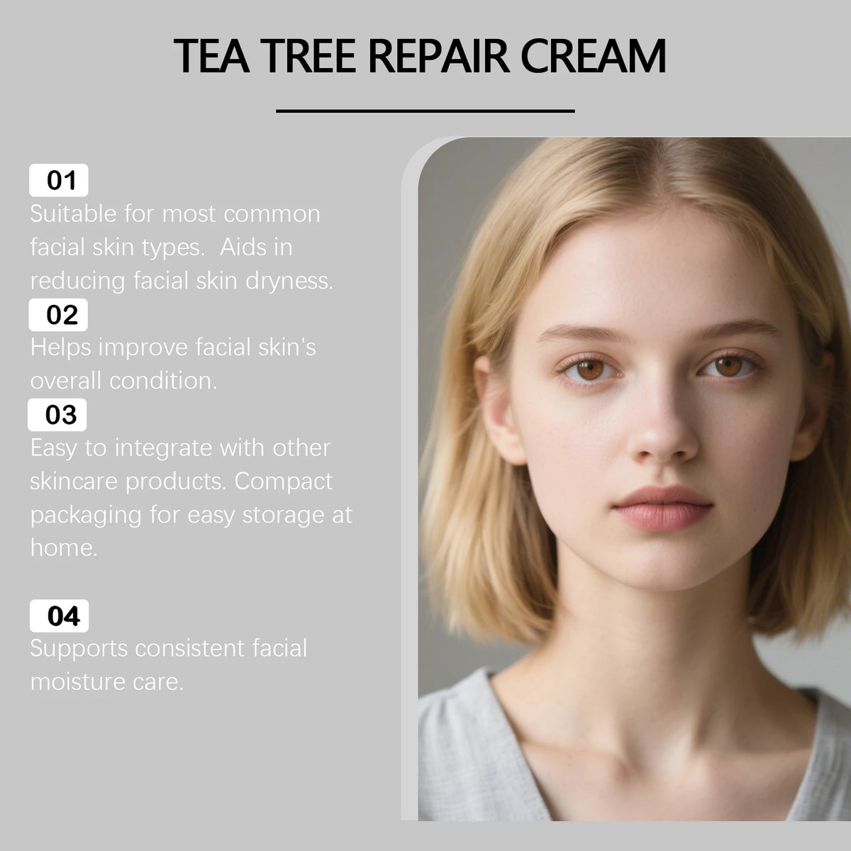 Hoygi Multi-Action Face Cream Set – Tea Tree, Centella & Aloe Facial Moisturizer Set SPOT