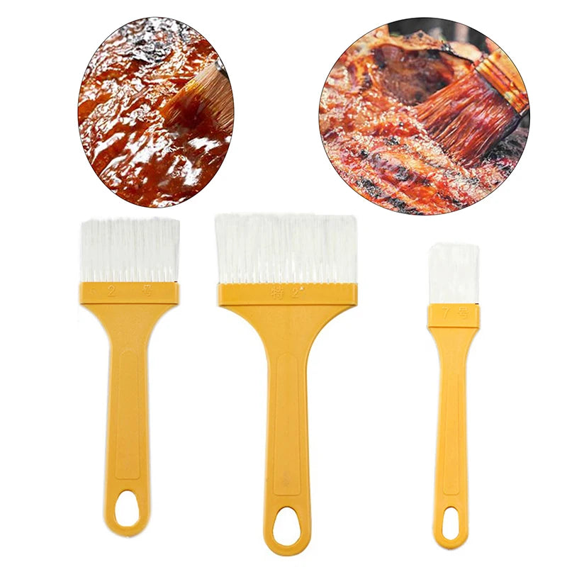 3-Pack BBQ & Baking Oil Brush Set – High-Temp Resistant Pastry Basting Brush SPOT Default Title