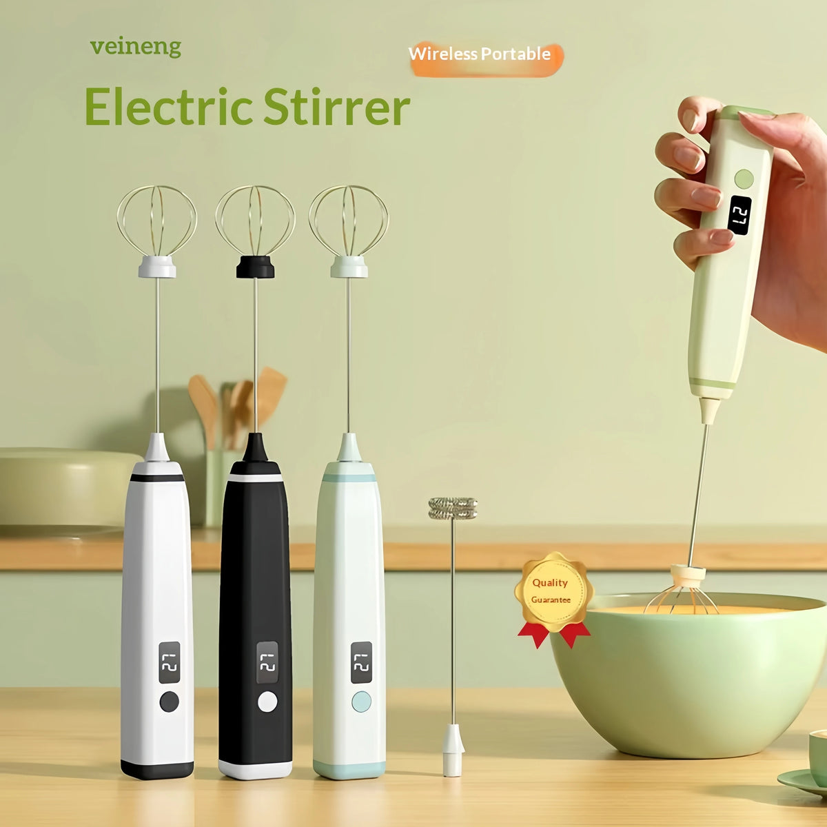 Wireless Rechargeable Electric Milk Frother & Egg Beater Milk Frother SPOT Default Title