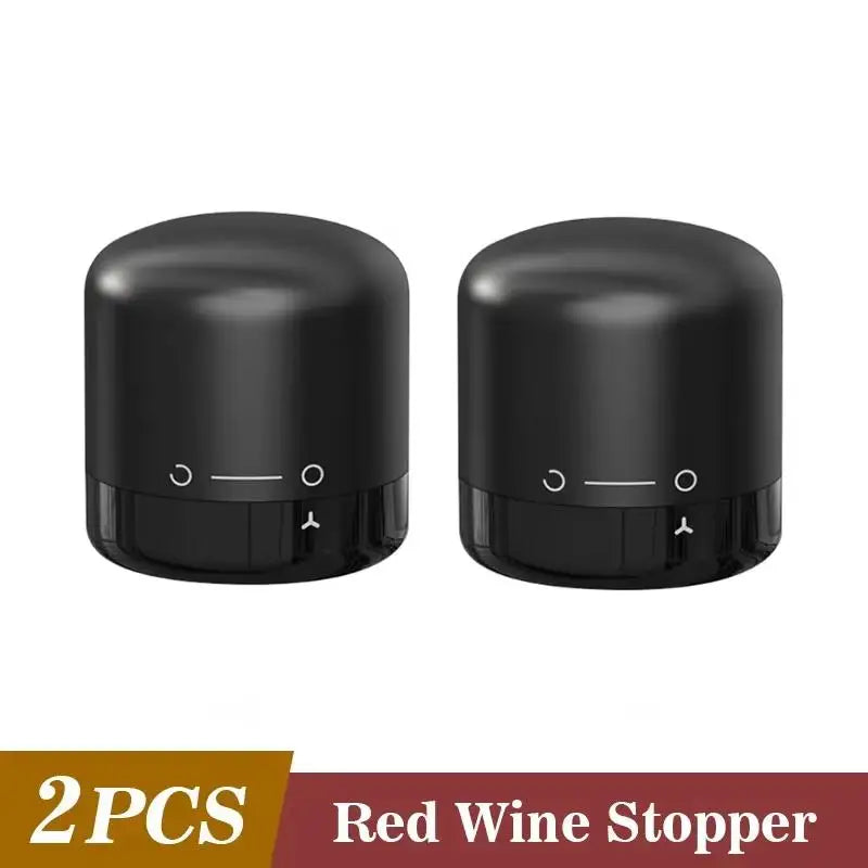 Vacuum Wine Bottle Stopper – Leak-Proof ABS Preserver Wine Bottle Stopper SPOT 2pcs A