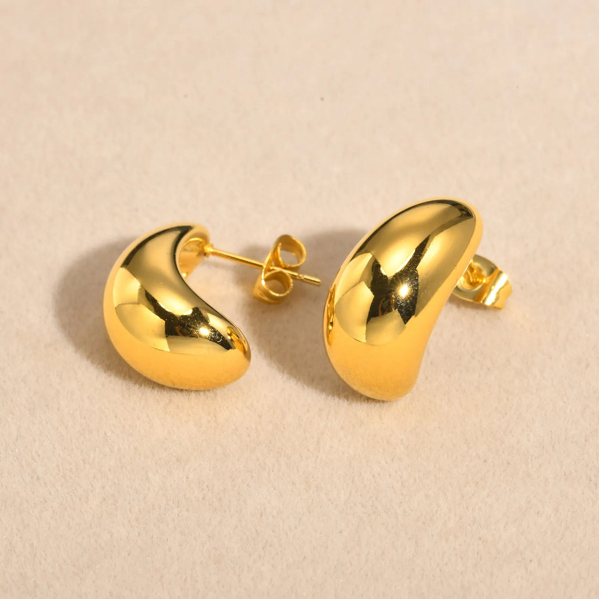 Waterdrop Stud Earrings – Hypoallergenic Stainless Steel Gold Stud Earrings SPOT Default Title
