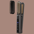 Wireless Hair Straightening Brush – Cordless, 5000mAh, 4 Heat Settings Hair Straightening Brush SPOT Black USB Type-C