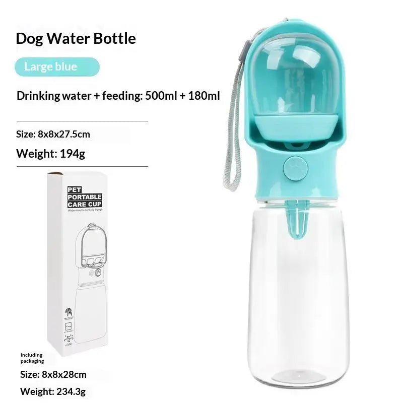2-in-1 Portable Pet Water & Food Bottle – BPA-Free Dispenser Pet Water Bottle SPOT A2