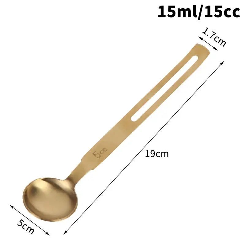 Stainless Steel Coffee Scoop 5/15ml – Dishwasher Safe Measuring Spoon Measuring Spoon SPOT Gold 15ml