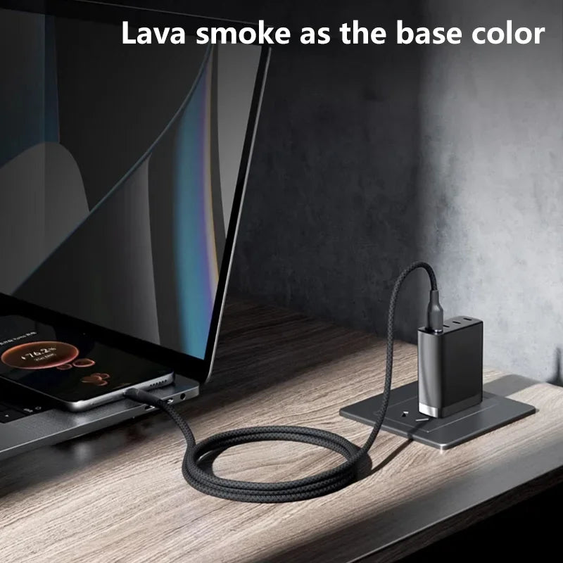 120W USB-C Braided Fast Charging Cable 1M/1.5M/2M/3M USB-C Charging Cable SPOT