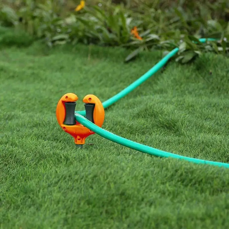 Heavy-Duty Garden Hose Guide with Smooth Rotating Rollers Hose Guide Stake SPOT