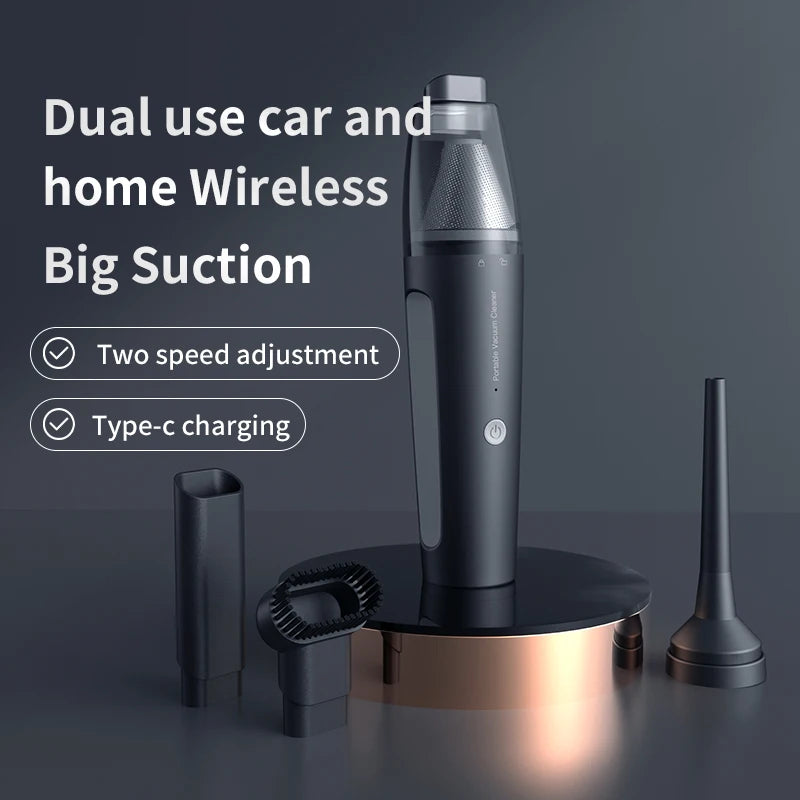 Portable Handheld Vacuum – Wireless Type-C Car & Home Cleaner Handheld Vacuum SPOT