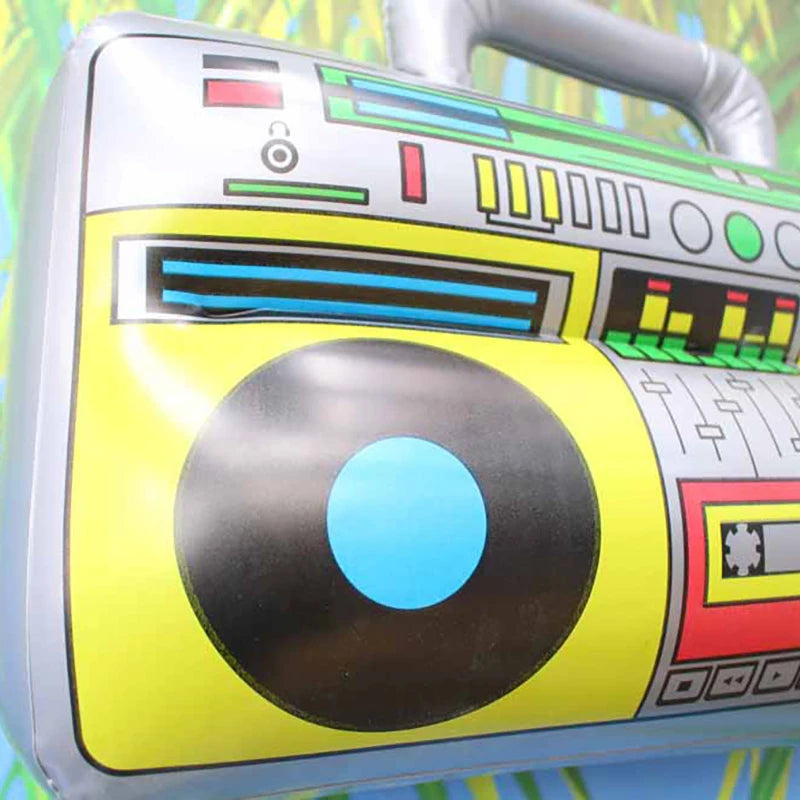 Inflatable Boombox & Microphone – 80s 90s Retro Party Props Inflatable Party Props SPOT