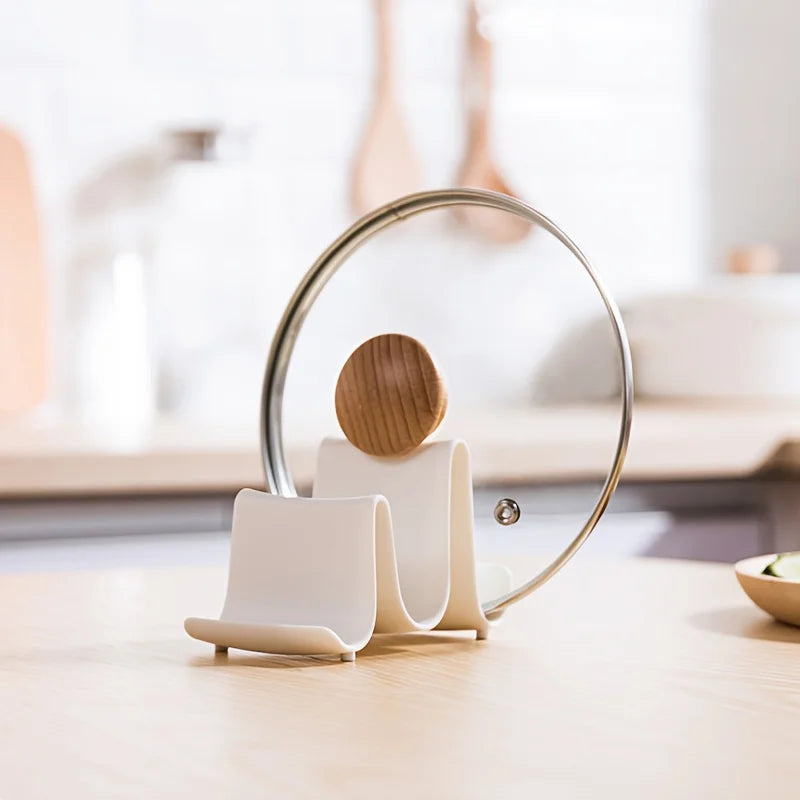 Wave Design Kitchen Organizer – Pot Lid & Utensil Rack Kitchen Utensil Rack SPOT