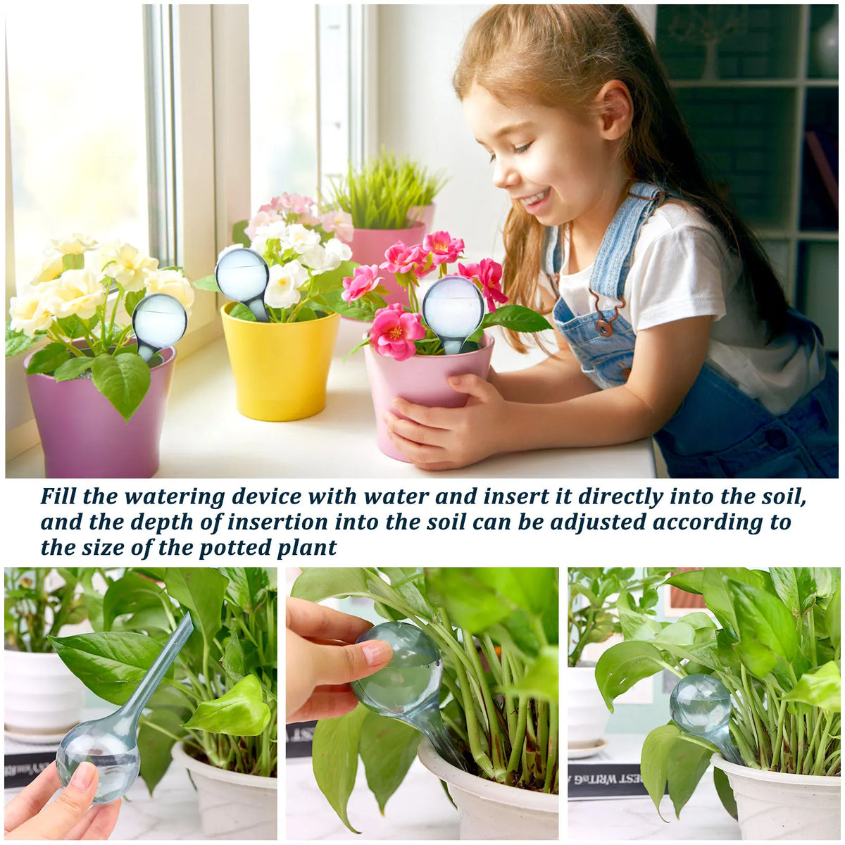 PVC Self-Watering Globe – Automatic Plant Watering Bulb Plant Watering Globe SPOT