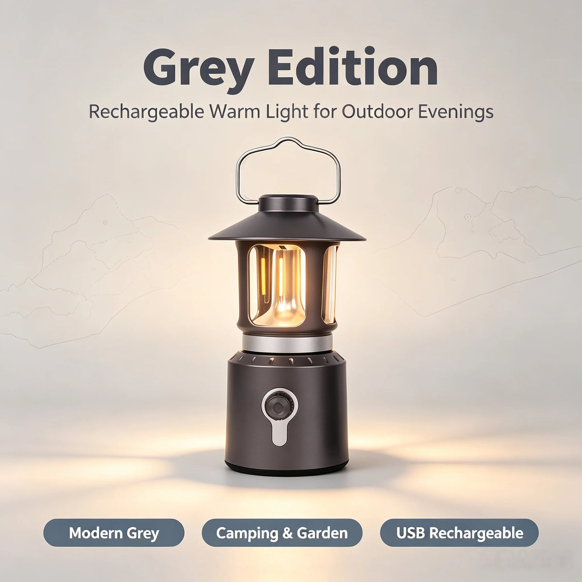 Rechargeable LED Camping Lantern – Waterproof Dual Light Camping Lantern SPOT